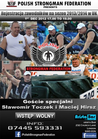 Rejestracja i Zapisy do Polish Strongman Federation